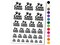 Cane Corso Dog Paw Prints Fun Text Temporary Tattoo Water Resistant Fake Body Art Set Collection